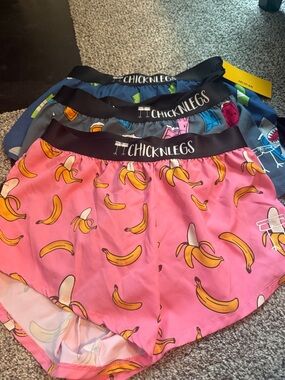 ChicknLegs Pink Banana Print Men’s Shorts - Fun Casual Wear